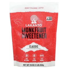 Lakanto Сахарозаменитель из архата с эритритолом Monkfruit Sweetener Classic 454 г T250267 JapanTrading