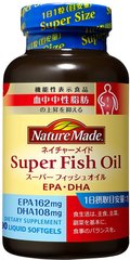 Otsuka Омега 3 кислоты Nature Made EPA DHA Super Fish Oil 90 шт на 90 дней 513919 JapanTrading
