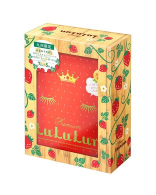 LuLuLun Маска для обличчя балансуюча з поліфенолами полуниці Premium Amaou Strawberries (7шт) 065930 JapanTrading