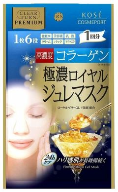 Kose Cosmeport Омолоджуюча маска з високою концентрацією колагену CLEAR TURN Premium (1 шт) 387292 JapanTrading