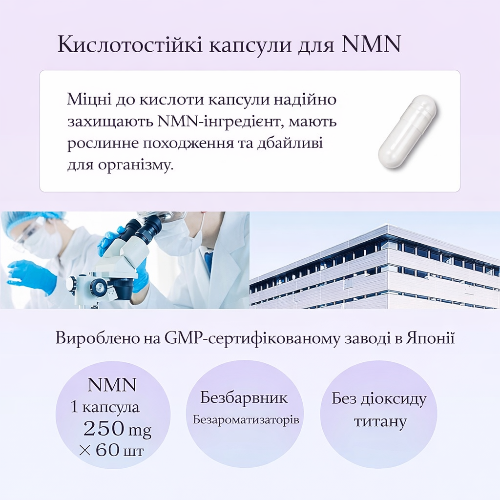 Nihon Sante Чистый японский NMN для поддержания молодости и энергии клеток NMN 15000 (250 мг &times; 60 шт) - JapanTrading