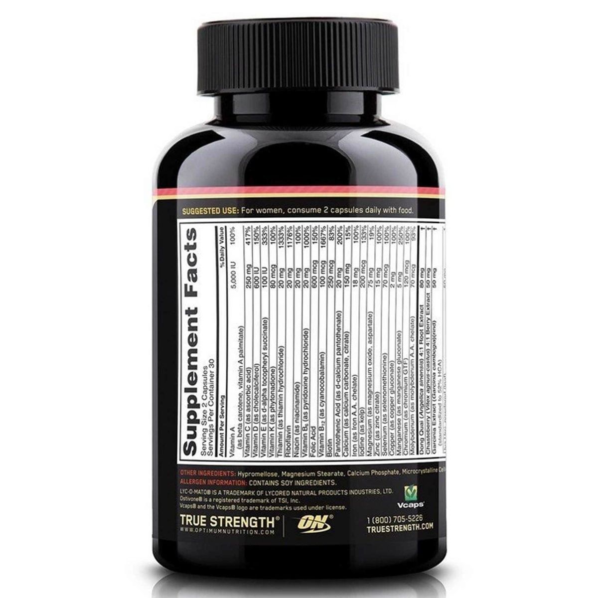 Optimum Nutrition Женский комплекс витаминов Opti-Women 60 шт на 30 дней - JapanTrading