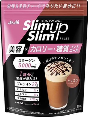 Asahi Slim Up коллагеновый коктейль Шоколад