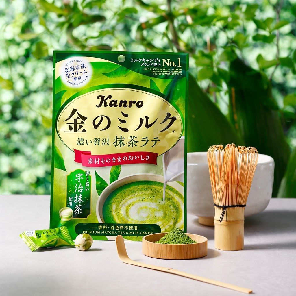 Kanro Преміум цукерки матча з молоком Premium Matcha Tea & Milk Candy (61 г) - JapanTrading