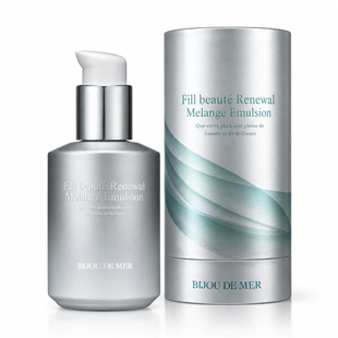 BIJOU DE MER Емульсія-сироватка для зволоження та сяйва шкіри обличчя Fill beaut&eacute; Renewal Melange Emulsion, 120 г - JapanTrading