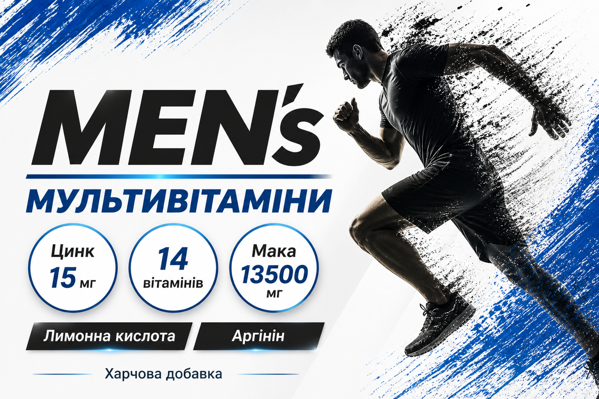 AMBiQUE Мультивитаминный комплекс для мужчин: сила и выносливость Men's Vitamin (120 шт на 30 дней) - JapanTrading