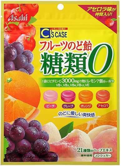 Купити Asahi Льодяники 0 калорій Fruit Throat Candy Sugar Free (84