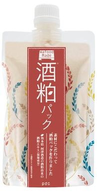 PDC Зволожуюча, відбілююча маска для шкіри обличчя на основі саке WaFood Sake Pack (170 г) 409016 JapanTrading