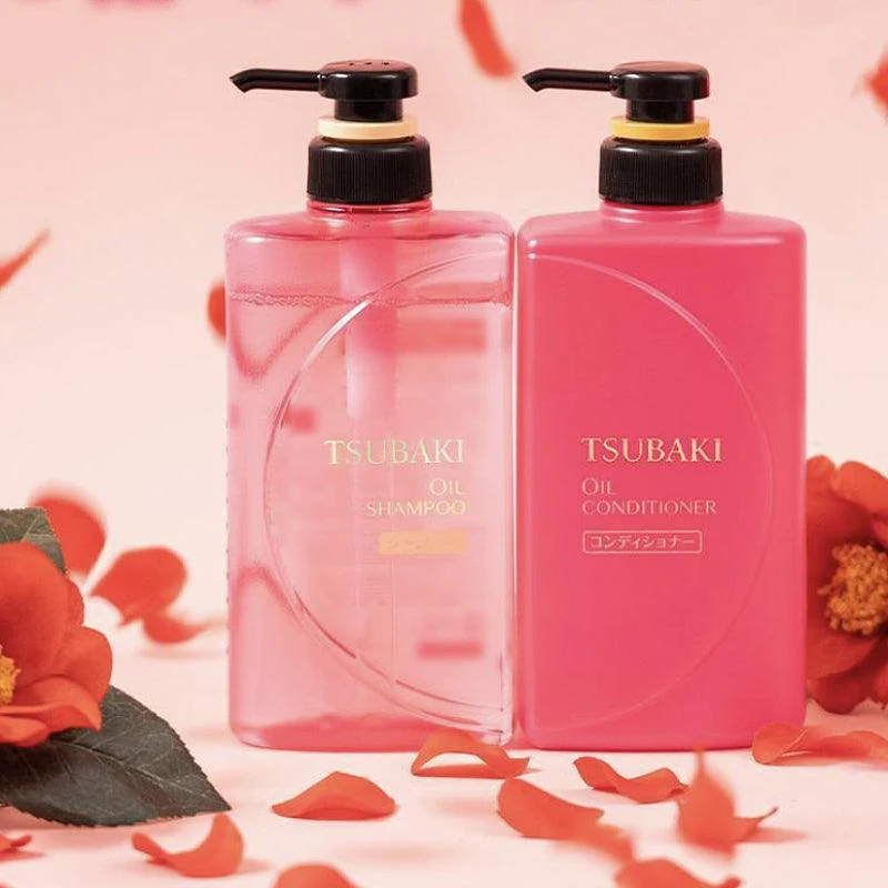 Shiseido TSUBAKI Шампунь та кондиціонер для сухого та неслухняного волосся SHISEIDO Oil 490мл/490мл - JapanTrading