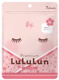 LuLuLun Зволожуюча маска для обличчя преміум з сакурою Premium Sakura Face Masks (7 шт) 069396 фото JapanTrading