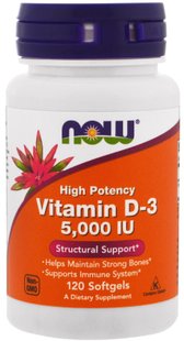 Now Foods Vitamin D 3 витамин