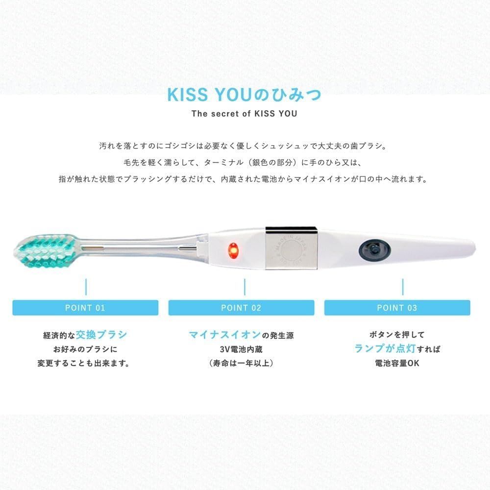 Hukuba Dental Сменная насадка для ионной зубной щетки KISS YOU (2 шт) - JapanTrading