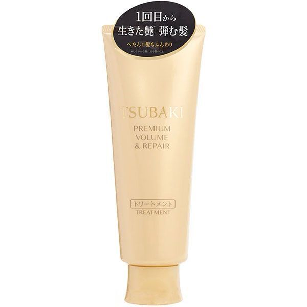 TSUBAKI Маска-крем для восстановления волос с маслом камелии Shiseido Premium Volume & Repair Treatment (160 мл) - JapanTrading
