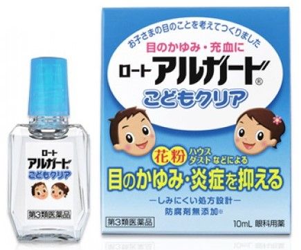 Rohto Японские капли для глаз детские от аллергии Alguard Kids Clear ИС1 (10 мл) 134427 JapanTrading