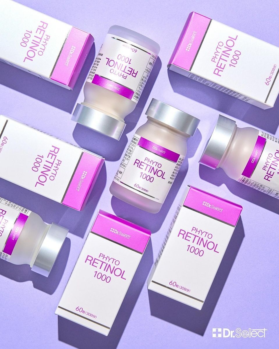 Dr.Select Ретинол для упругости и эластичности кожи PhytoRetinol 1000 (60 шт. на 30 дней) - JapanTrading