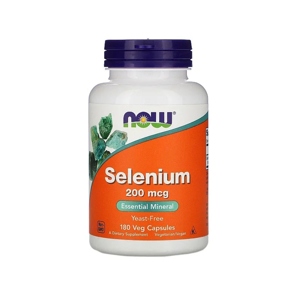 Now Foods Селен 200 мкг, дієтична добавка без дріждів Selenium Yeast free (180 шт на 180 днів) - JapanTrading