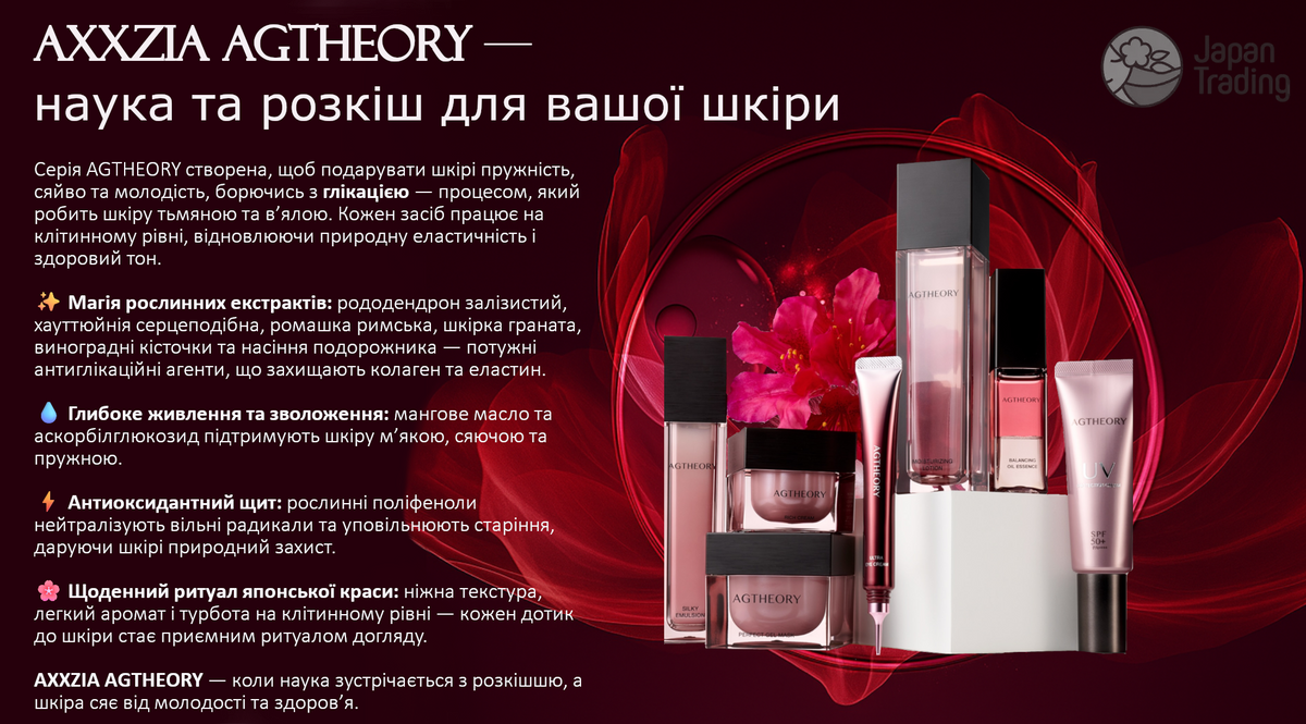 AXXZIA Омолоджуючий зволожуючий крем для обличчя AGTHEORY Rich Cream  - JapanTrading