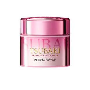 TSUBAKI Премиальная японская маска для восстановления волос Premium Repair Mask Pink Version Camellia 180 г - JapanTrading