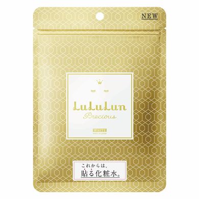 LuLuLun Маска для обличчя омолоджуюча з вітамінами Precious White (7 шт) 063509 JapanTrading
