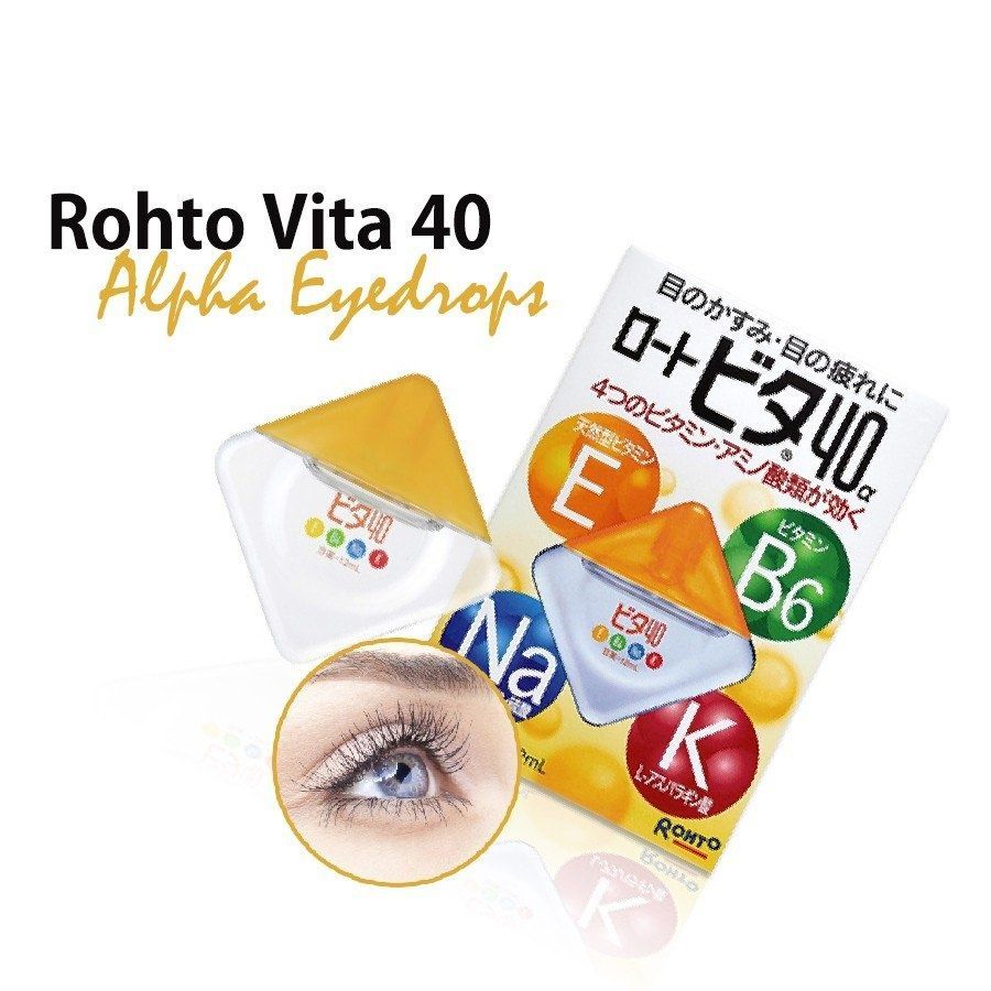Rohto Японские капли для глаз с витаминами Vita 40 Alfa ИС3 (12 мл) - JapanTrading