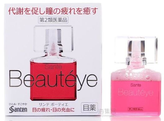 Sante Японские капли для глаз увлажняющие с запахом розы Beauteye Eye SANTEN ИС3 (12 мл) 410979 JapanTrading