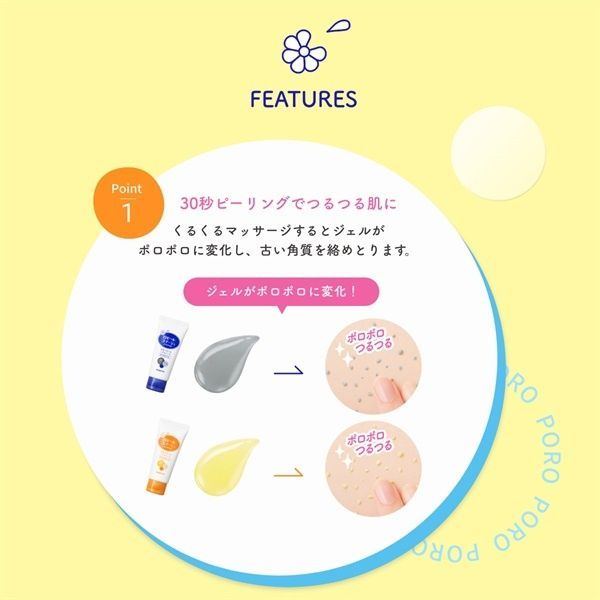Rosette Пілінг-скатка з AHA-кислотами, вітаміном C для обличчя та тіла Gommage Bright Peel (120 г) - JapanTrading