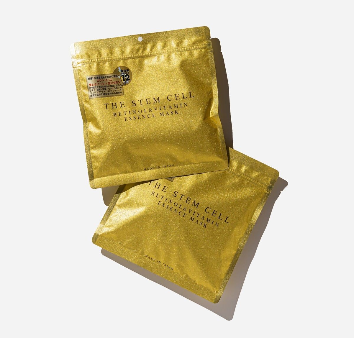 KOR JAPAN Тканевая маска для лица с ретинолом и комплексом витаминов THE STEM CELL RETINOL & VITAMIN ESSENCE MASK (30 шт) - JapanTrading