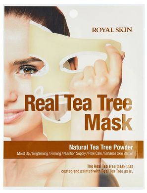 ROYAL SKIN Маска для лица с чайным деревом Real Tea Tree Mask (1 шт) 049749 JapanTrading