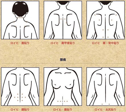 Nichiban Японский магнитный пластырь от боли в мышцах и суставах Roihi-Tsuboko (156шт) 007263 JapanTrading