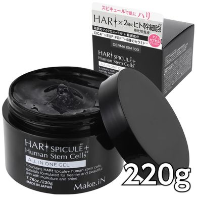 Make.iN Гель з мікроголками для догляду за шкірою HARI Spicule Human Stem Cell All-in-One Gel 220 г 132140 JapanTrading