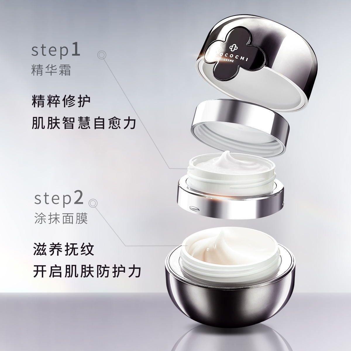 COCOCHI Омолоджуючий крем + лікувальна маска з білим трюфелем AG Ultimate Renovating Facial Cream + Mask (20 г * 90 г) - JapanTrading