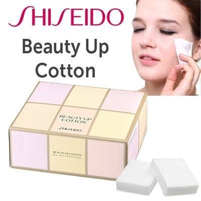 Shiseidо Косметичні спонжі Beauty up cotton (108 шт) - JapanTrading