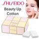 Shiseidо Косметические спонжи Beauty up cotton (108 шт) 053612 фото 2 JapanTrading