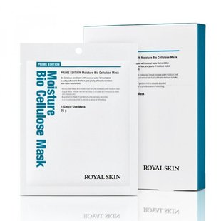 ROYAL SKIN Біо-целюлозна зволожуюча маска для обличчя Prime Edition Moisture Bio Cellulose Mask (5 шт) 843237 JapanTrading