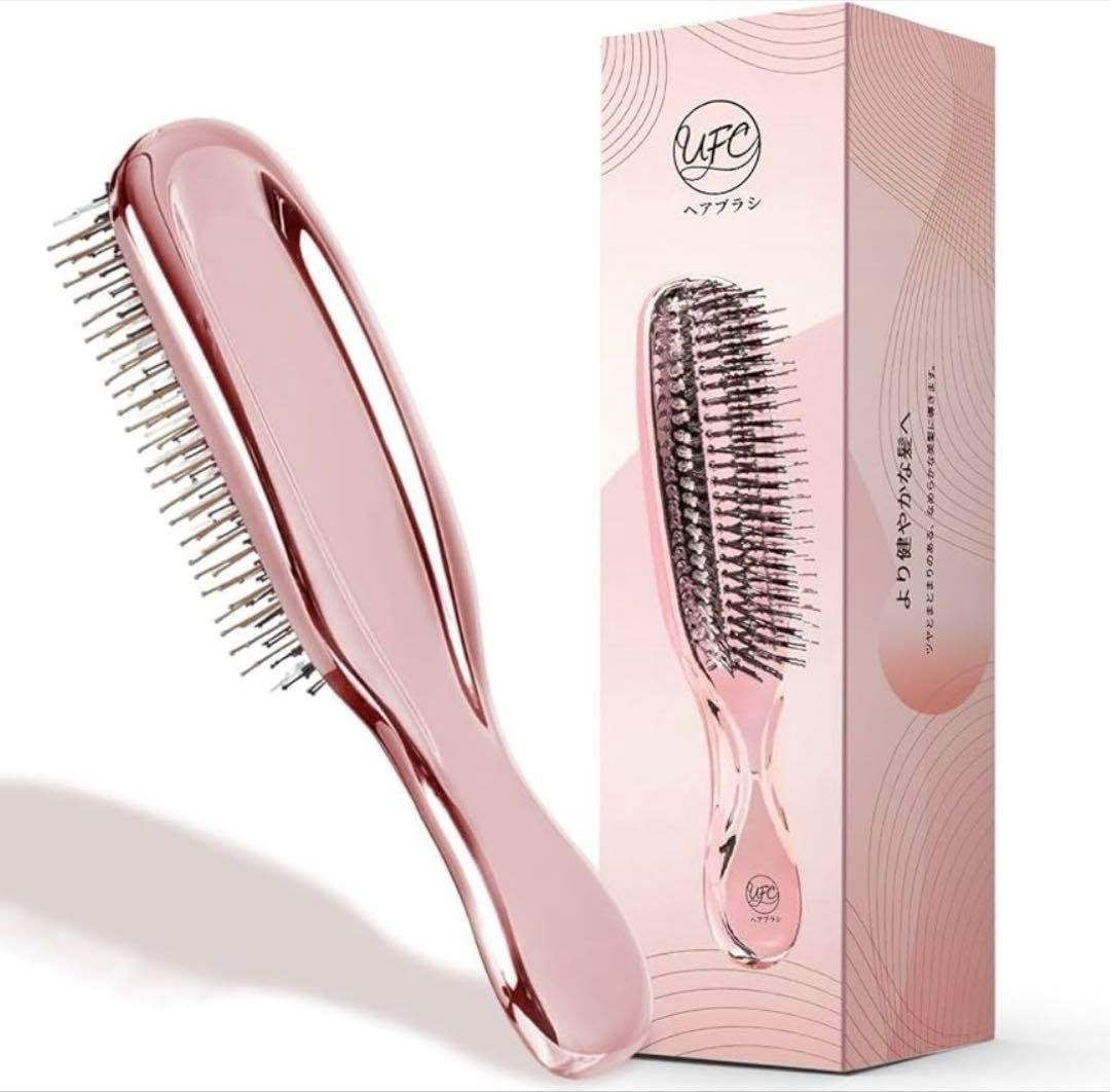 UFC Щетка для волос с антистатическим эффектом и массажем кожи головы Hair Brush - JapanTrading