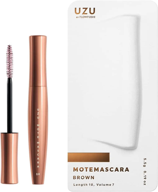 UZU BY FLOWFUSHI Водостійка Туш для подовження вій Mote Mascara Brown(коричневий, 5,5 г) 364903 JapanTrading