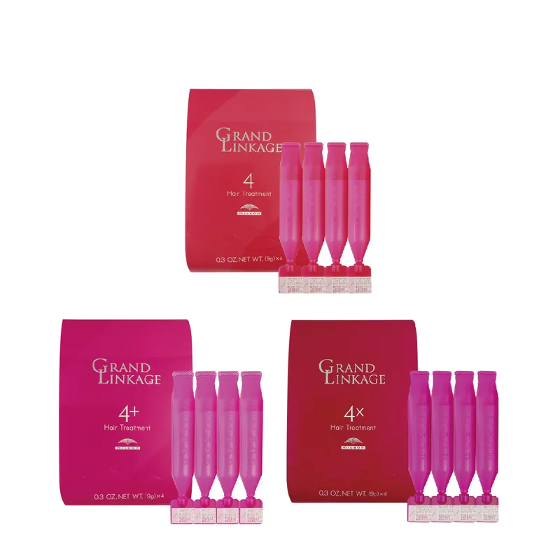 Milbon Маска для тонких и мягких окрашенных волос Grand Linkage 4 (4*9 г) - JapanTrading