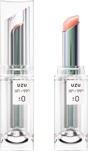 UZU by FLOWFUSHI Прозора напівглянцева помада-блиск 38 °C / 99F lipstick TOKYO ±0 Clear Semi-Gloss  (3,8 г) 364644 JapanTrading