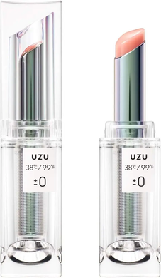 UZU by FLOWFUSHI Прозрачная полуглянцевая помада-блеск 38 °C / 99F lipstick TOKYO ±0 Clear Semi-Gloss (3,8 г) 364644 JapanTrading