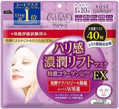 Kose Cosmeport Інтенсивна ліфтинг-маска для обличчя CLEAR TURN Firmness Rich Lift Mask EX (40 шт) 395044 JapanTrading