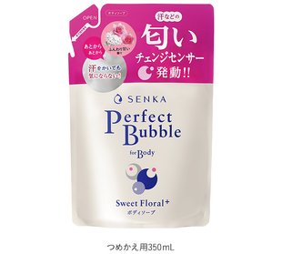 Senka Гель для душу із подвійною гіалуроновою кислотою та шовком Perfect Bubble for Body Sweet Floral by Shiseido 350 мл 443772 JapanTrading