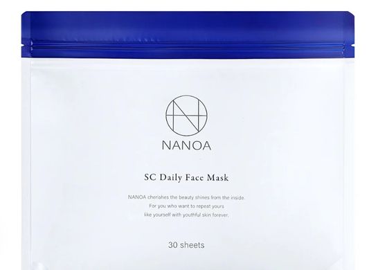 NANOA Маска тканинна антивікова із стовбуровими клітинами SC Daily Face Mask 30 шт. 600770 JapanTrading