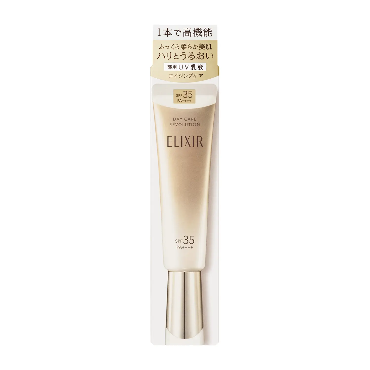 ELIXIR Солнцезащитная эмульсия: защита, отбеливание и увлажнение SPF 30 PA++++ Day Care Revolution ba Shiseido, 35 г - JapanTrading