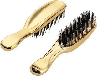 INTOPOP Масажна щітка для волосся та шкіри голови Hair Scalp Brush 2 in 1, Gold  - JapanTrading