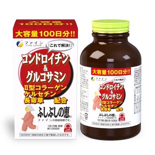 Fine Japan Хондроїтин та глюкозамін для здоров'я кісток та суглобів Chondroitin & Glucosamine 1500 шт на 100 днів 007338 JapanTrading