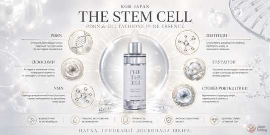 Купить KOR JAPAN Омолаживающая сыворотка с PDRN, экзосомами и глутатионом THE  STEM CELL PDRN & GLUTATHIONE PURE ESSENCE 55 мл — JapanTrading