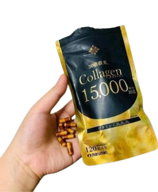 Maruman Коллаген в капсулах усилен 15000 мг Japanese Collagen Pill (120 шт на 30 дней) 998840 JapanTrading