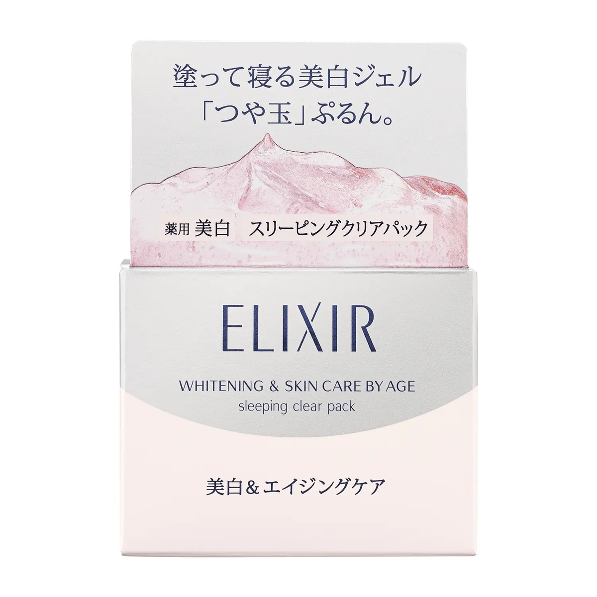 ELIXIR Ночная отбеливающая и лечебная гель-маска White Clear Gel C Shiseido, 105 г - JapanTrading