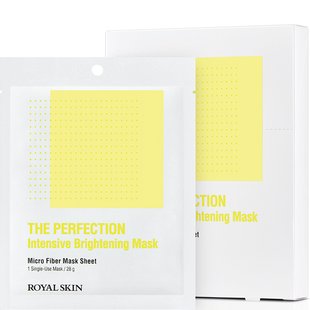 ROYAL SKIN Інтенсивно-вирівнююча тонка маска з мікрофібри THE PERFECTION Intensive Brightening Mask (5 шт) 629445 JapanTrading