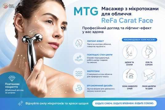 Купити MTG Масажер з мікротоками для обличчя ReFa Carat Face